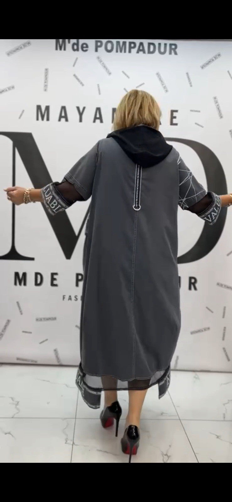 M’De Pompadur Women’s Plus Size Dress 20/4 | Made in Turkey Elegant