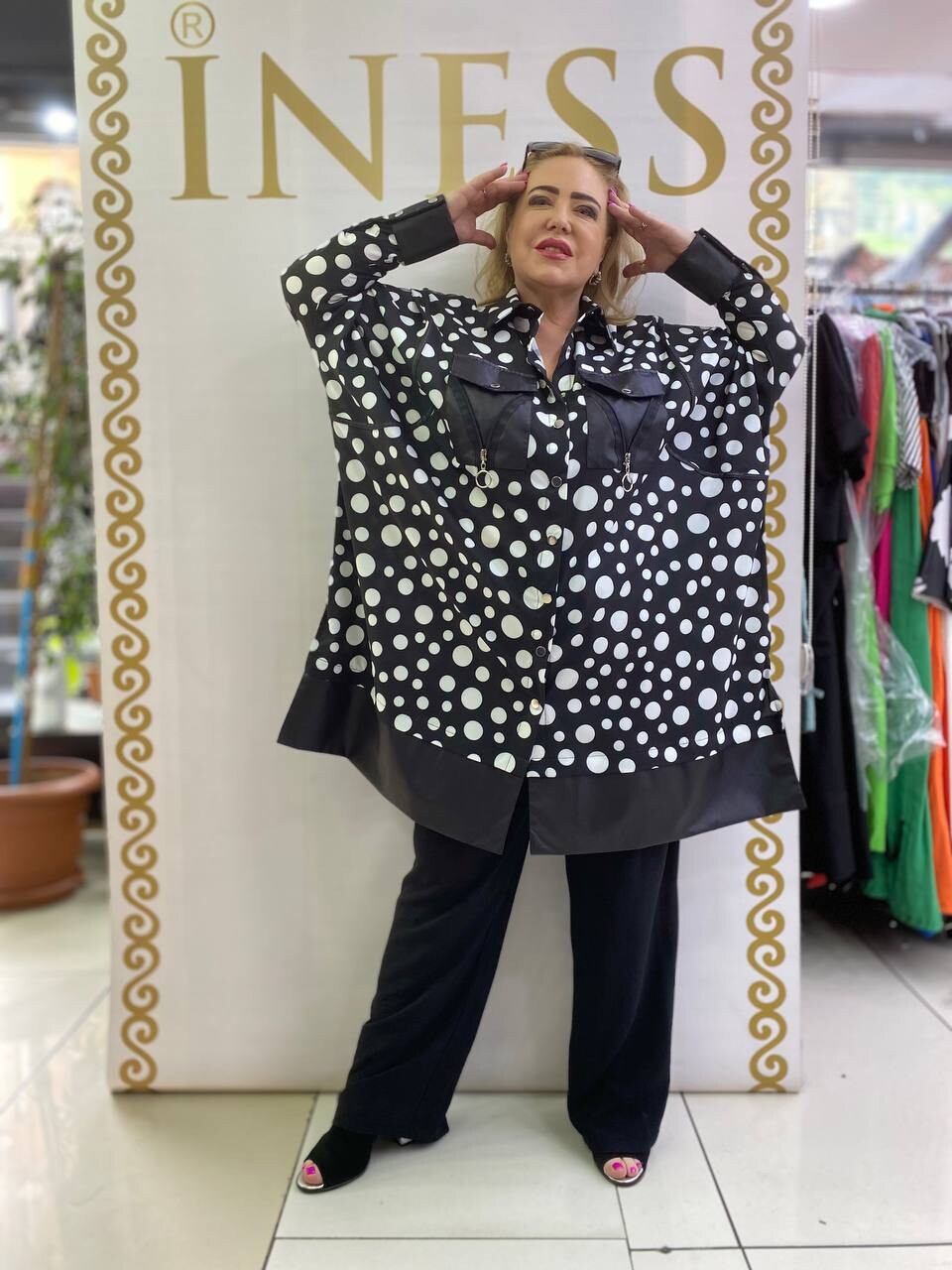 B-One Oversize Shirt, Sz 20-26/2. Made In Turkey