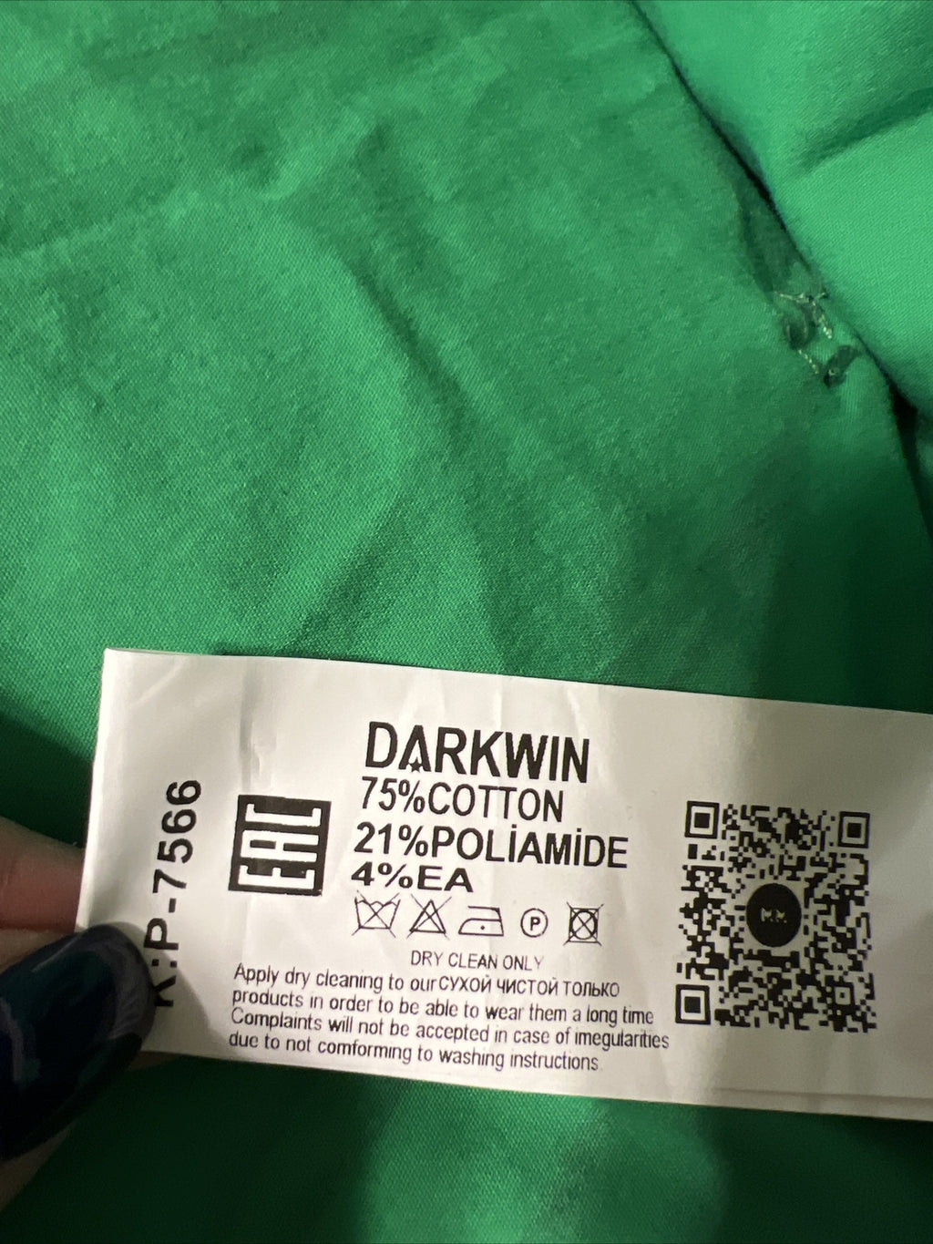 Darkwin Jacket sz 22/2. Made in Turkey