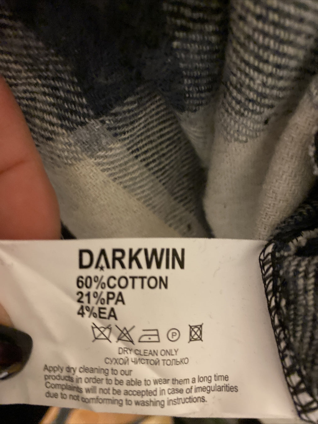 ✨ Darkwin Graphic Letter Print Tunic Dress Sz 18/1 Made In Turkey