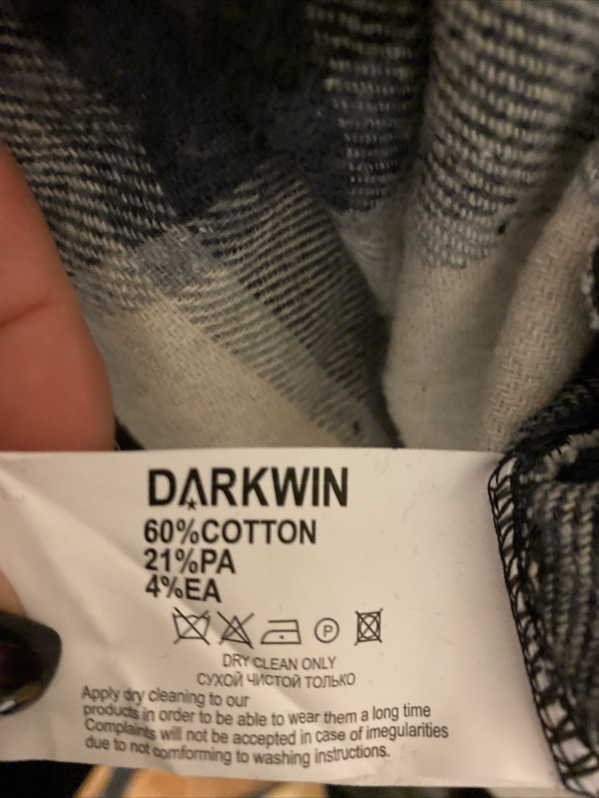 ✨ Darkwin Graphic Letter Print Tunic Dress Sz 18/1 Made In Turkey