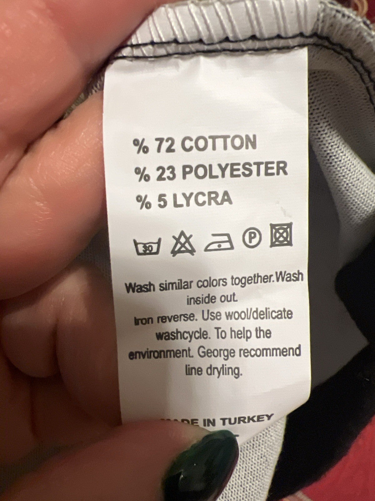 LaVelina Warm Flower Top Sz 16/44 Black Gray Cotton Blend Made in Turkey