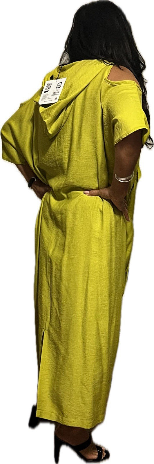 B-One Women’s Plus Size Dress 18/3 Lemon Yellow | Made in Turkey Elegant