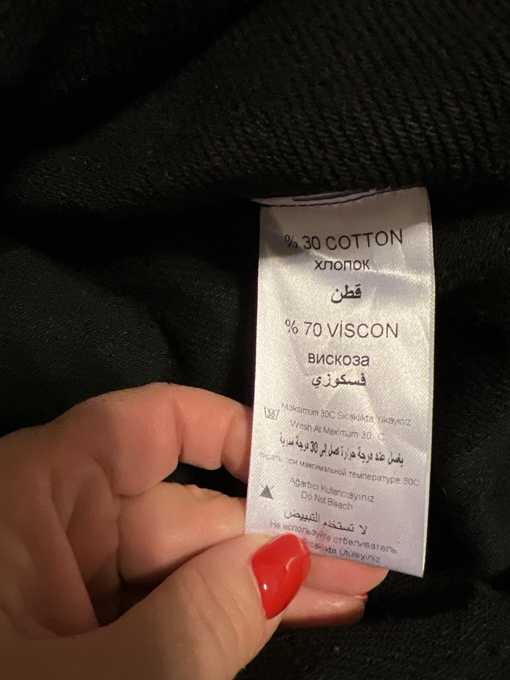 H4 One Size Distressed Denim Overlay Sweatshirt Jacket Black Blue Turkey