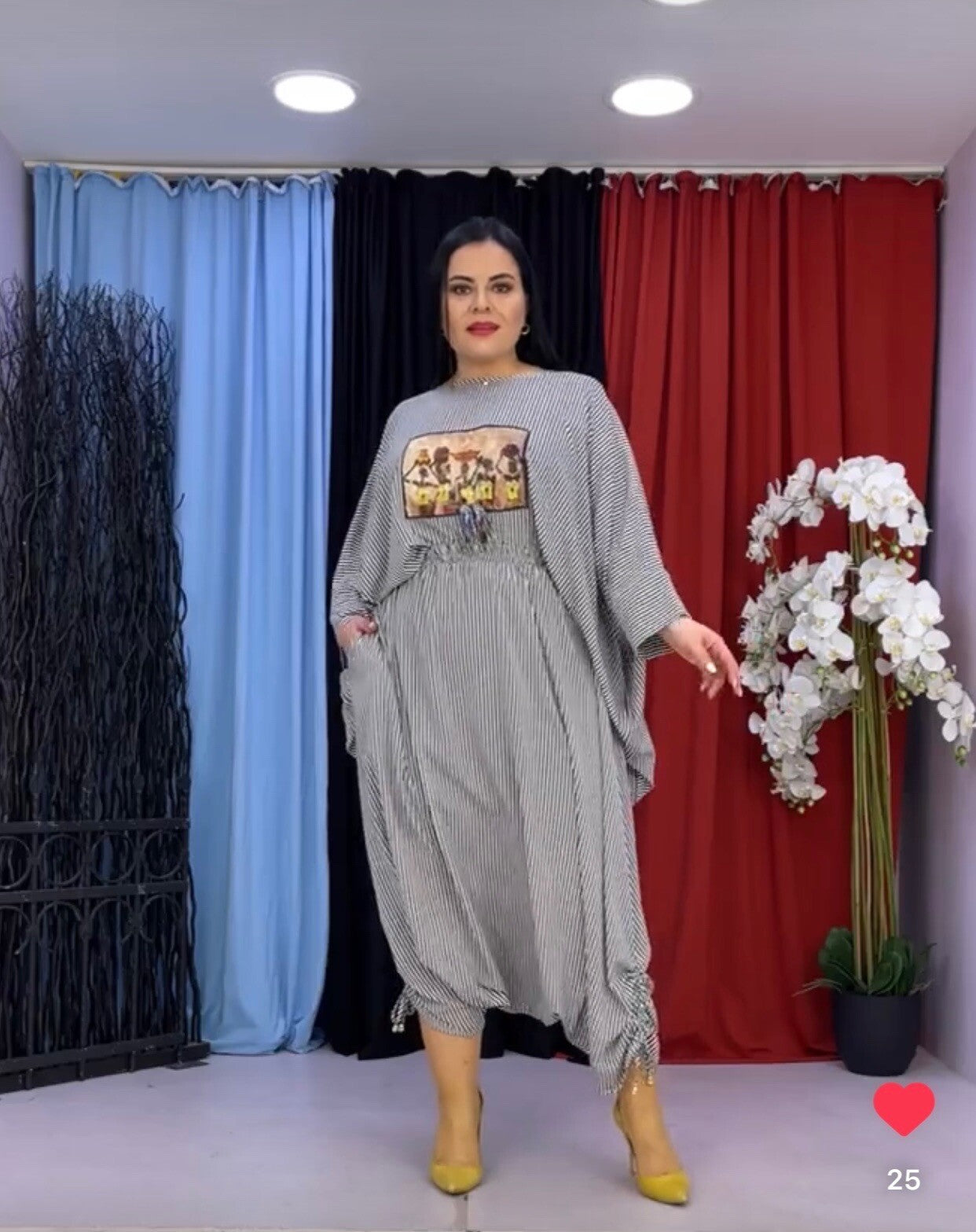 Darkwin Oversize 2 Pcs Suit, Harem Pants & Top, Sz 2XL, Made In Turkey